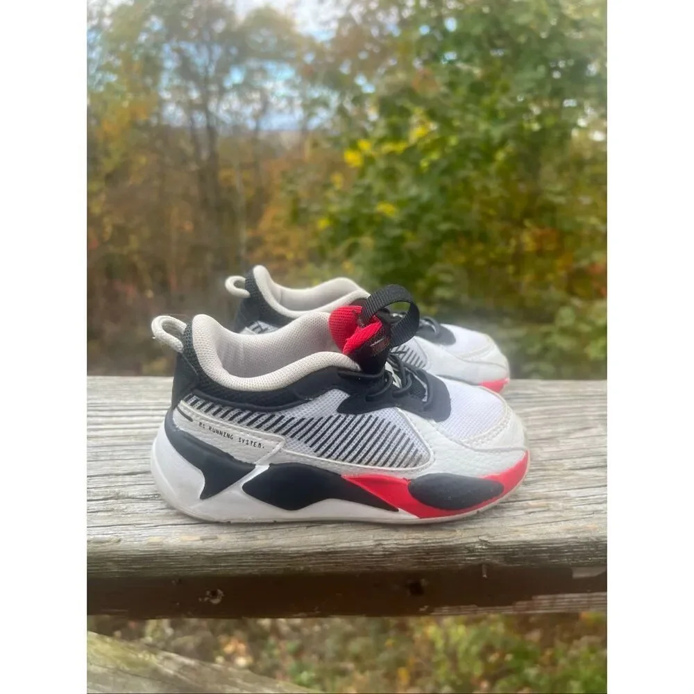 PUMA Toddler Boys Rs-X Home slip on Sneakers Shoes Casual - Black, White Sz 9C